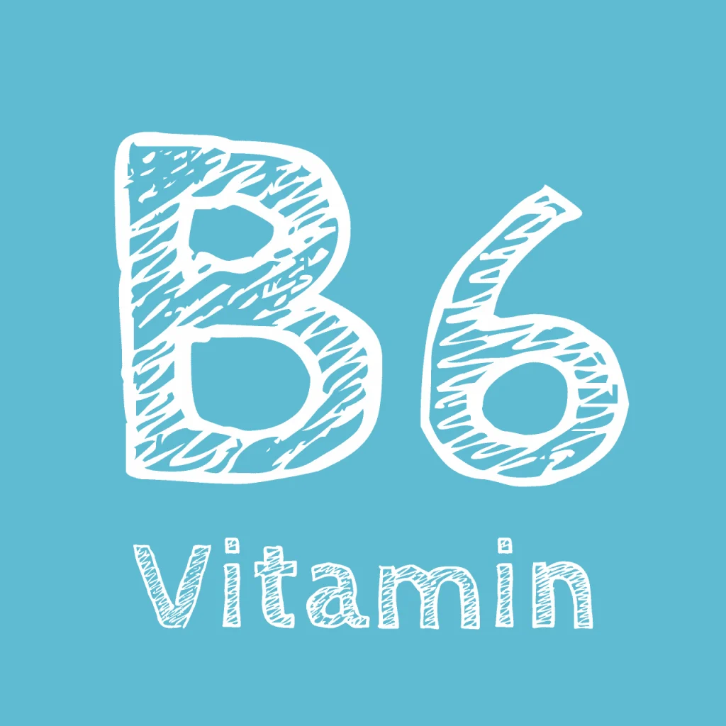 Vitamine B6, o.a. nodig voor het afweersysteem, aanmaak aminozuren en werking van bepaalde hormonen